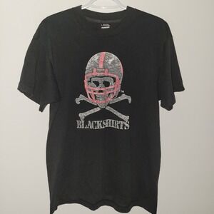 Vintage Nebraska Cornhuskers Blackshirts T-Shirt Size Large Made In USA See PICS